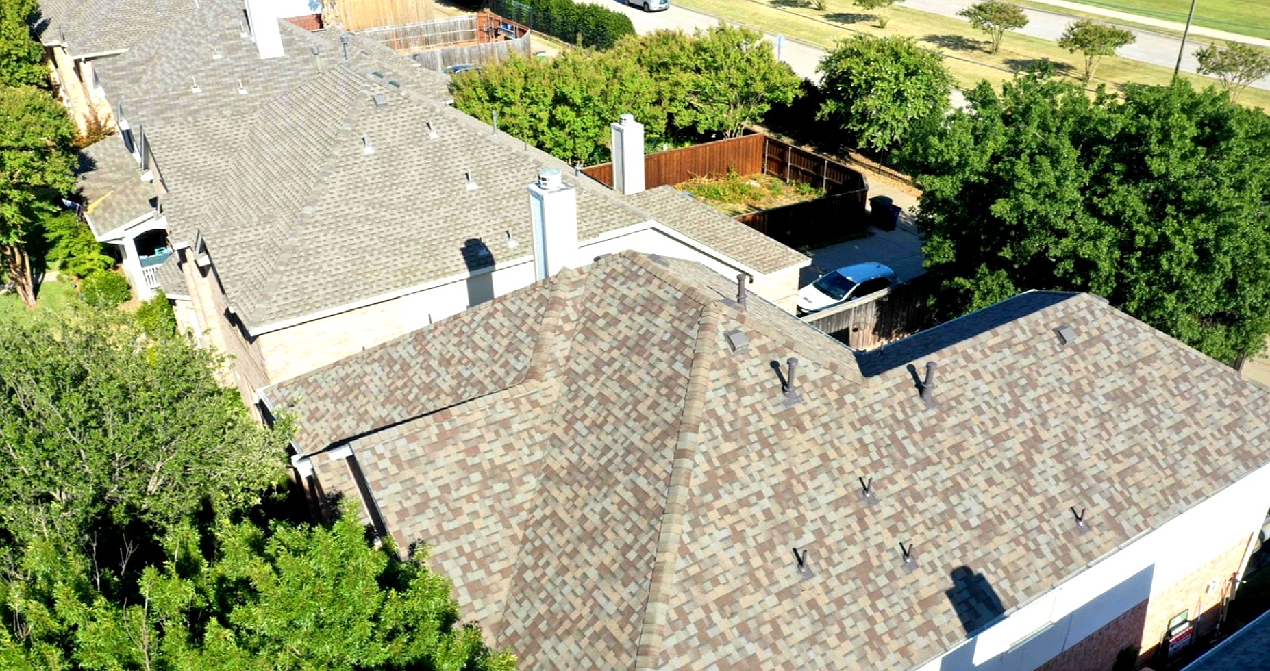 Fully remodeled deck and roofing project by Cook DFW Roofing & Restoration